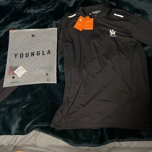 New Youngla performance line quarter zip size Large